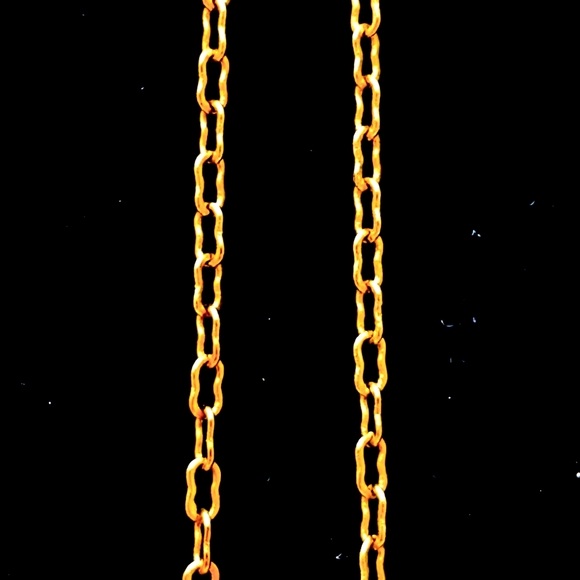 Vintage Desert Heart Necklace 32" Gold Tone - Picture 3 of 3